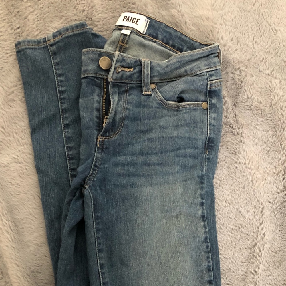 Paige skinny distressed jeans